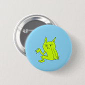 Simpele Zitende Kobold Knop Ronde Button 5,7 Cm (Voorkant /achterkant)