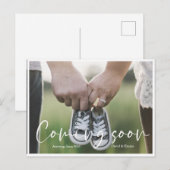 Simpele zwangerschap aankondigings briefkaart (Voorkant / Achterkant)