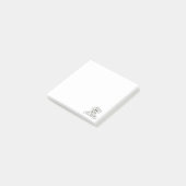 Simpele zwarte omtrek van een Dalmatische gevulde Post-it® Notes (Schuin)