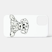 Simpele zwarte omtrektekening van een Dalmatische Case-Mate iPhone Case (Achterkant (horizontaal))