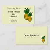 Simpelweg Ananas Visitekaartje (Voorkant / Achterkant)