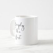 Simpelweg de Beste Koffiemok (Voorkant links)