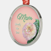 Simpelweg de Beste Moeder Metalen Ornament (Links)