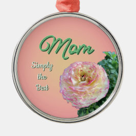 Simpelweg de Beste Moeder Metalen Ornament