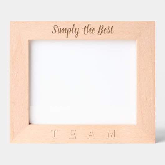 Simpelweg het Beste Team Gegraveerde Lijstjes (Voorkant)