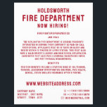 Simpelweg Moedig, Werving Brandweerman Flyer<br><div class="desc">Simpel Moedig,  Wervingsfolder brandweer van The Business Card Store.</div>