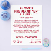 Simpelweg Moedig, Werving Brandweerman Flyer (Enkel)