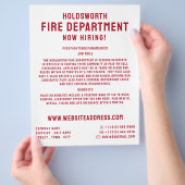 Simpelweg Moedig, Werving Brandweerman Flyer (Hand)