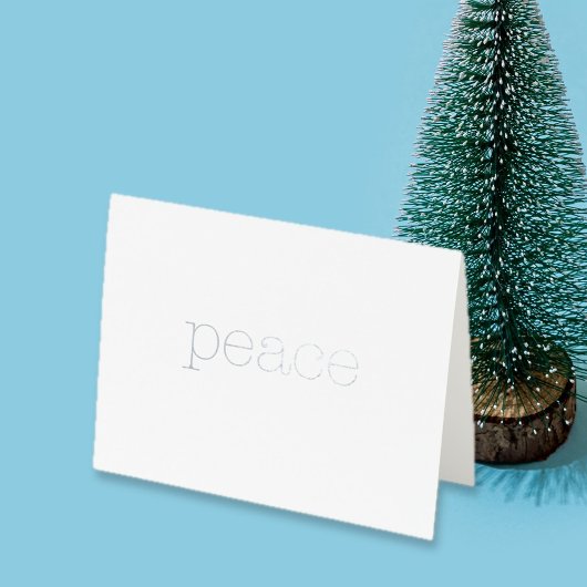 Simpelweg Peace Light Typemachinetekst Elegant min Folie Kaarten
