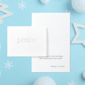 Simpelweg Peace Light Typemachinetekst Elegant min Folie Kaarten