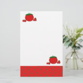 Simpelweg Rode Tomaten Briefpapier (Staand voorkant)