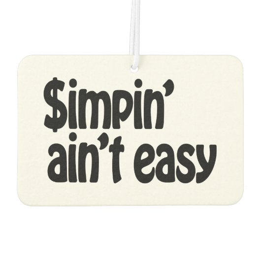 Simpin' Ain't Easy Luchtverfrisser (Achterkant)