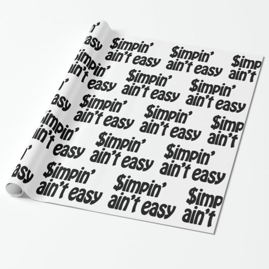 Simpin' is niet makkelijk cadeaupapier (Uitgerold)