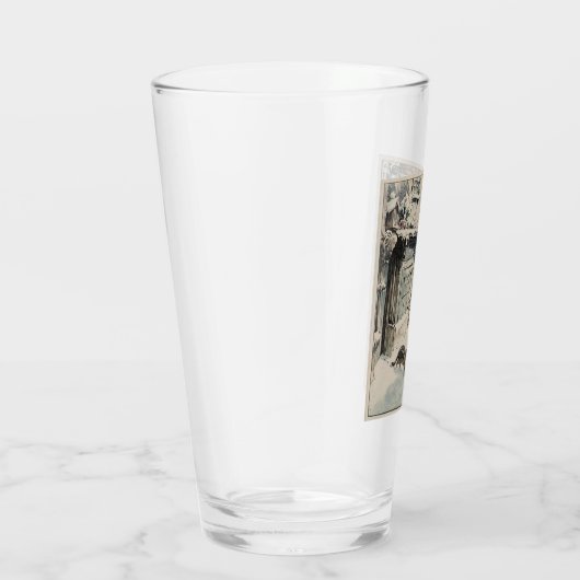 Simpkin the Cat Goes Out (van Beatrix Potter) Glas (Rechts)