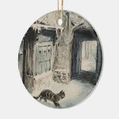 Simpkin the Cat Goes Out (van Beatrix Potter) Keramisch Ornament (Links)
