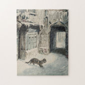 Simpkin the Cat Goes Out (van Beatrix Potter) Legpuzzel (Verticaal)