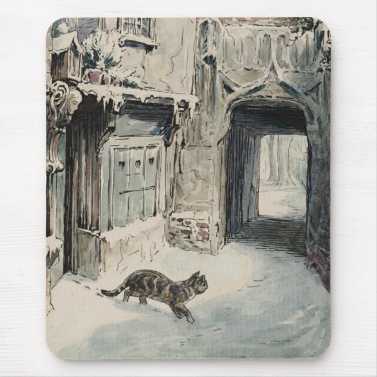 Simpkin the Cat Goes Out (van Beatrix Potter) Muismat (Voorkant)
