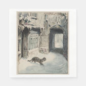 Simpkin the Cat Goes Out (van Beatrix Potter) Servet (Voorkant)