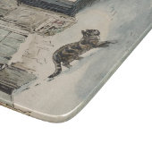 Simpkin the Cat Goes Out (van Beatrix Potter) Snijplank (Hoek)