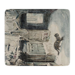 Simpkin the Cat Goes Out (van Beatrix Potter) Snijplank