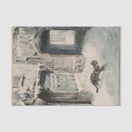 Simpkin the Cat Goes Out (van Beatrix Potter) Tissuepapier