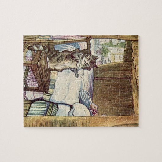 Simpkin the Cat Serves Tea - Beatrix Potter Legpuzzel (Horizontaal)