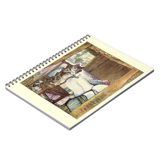 Simpkin the Cat Serves Tea - Beatrix Potter Notitieboek (Linkerzijde)
