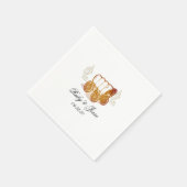 Simpl Westerne donkerbruine bruiloft Servet (Hoek)