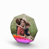 Simple 1 Photo Full Coverage - Script Text Overlay Fotoblokken (Rechts)