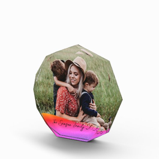 Simple 1 Photo Full Coverage - Script Text Overlay Fotoblokken (Rechts)