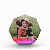 Simple 1 Photo Full Coverage - Script Text Overlay Fotoblokken (Voorkant)