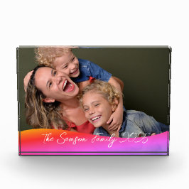 Simple 1 Photo Full Coverage - Script Text Overlay Fotoblokken