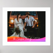 Simple 1 Photo Full Coverage - Script Text Overlay Poster (Voorkant)