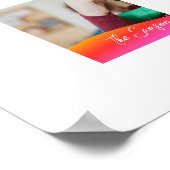 Simple 1 Photo Full Coverage - Script Text Overlay Poster (Hoek)