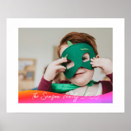 Simple 1 Photo Full Coverage - Script Text Overlay Poster