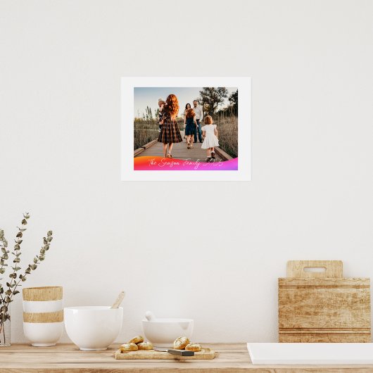 Simple 1 Photo Full Coverage - Script Text Overlay Poster (Keuken)