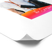 Simple 1 Photo Full Coverage - Script Text Overlay Poster (Hoek)