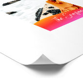 Simple 1 Photo Full Coverage - Script Text Overlay Poster (Hoek)