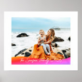 Simple 1 Photo Full Coverage - Script Text Overlay Poster (Voorkant)