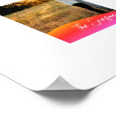 Simple 1 Photo Full Coverage - Script Text Overlay Poster (Hoek)