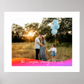 Simple 1 Photo Full Coverage - Script Text Overlay Poster (Voorkant)