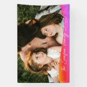 Simple 1 Photo Full Coverage - Script Text Overlay Spandoek (Verticaal)