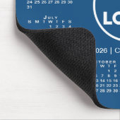 Simple 2026 Calendar Business Logo on Blue Muismat (Hoek)
