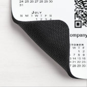 Simple 2026 Calendar Business QR Code on White Muismat (Hoek)