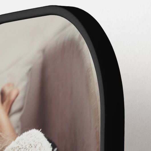 Simple 3 Photo Collage Monogram Pickleball Paddle (Links Detail)