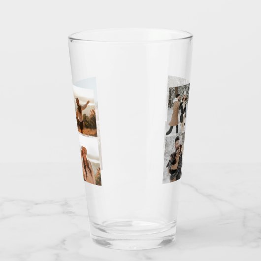 Simple 8 Photo Collage Glas (Links)