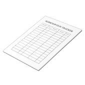 SIMPLE Abonnementen Tracker Notitieblok (Schuin)