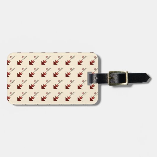 Simple Abstract Luggage Tag Bagagelabel (Voorkant horizontaal)