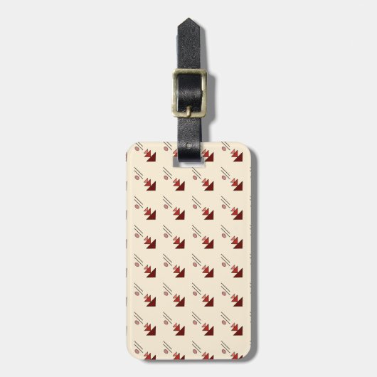 Simple Abstract Luggage Tag Bagagelabel (Voorkant verticaal)