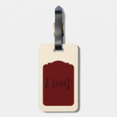 Simple Abstract Luggage Tag Bagagelabel (Achterkant verticaal)